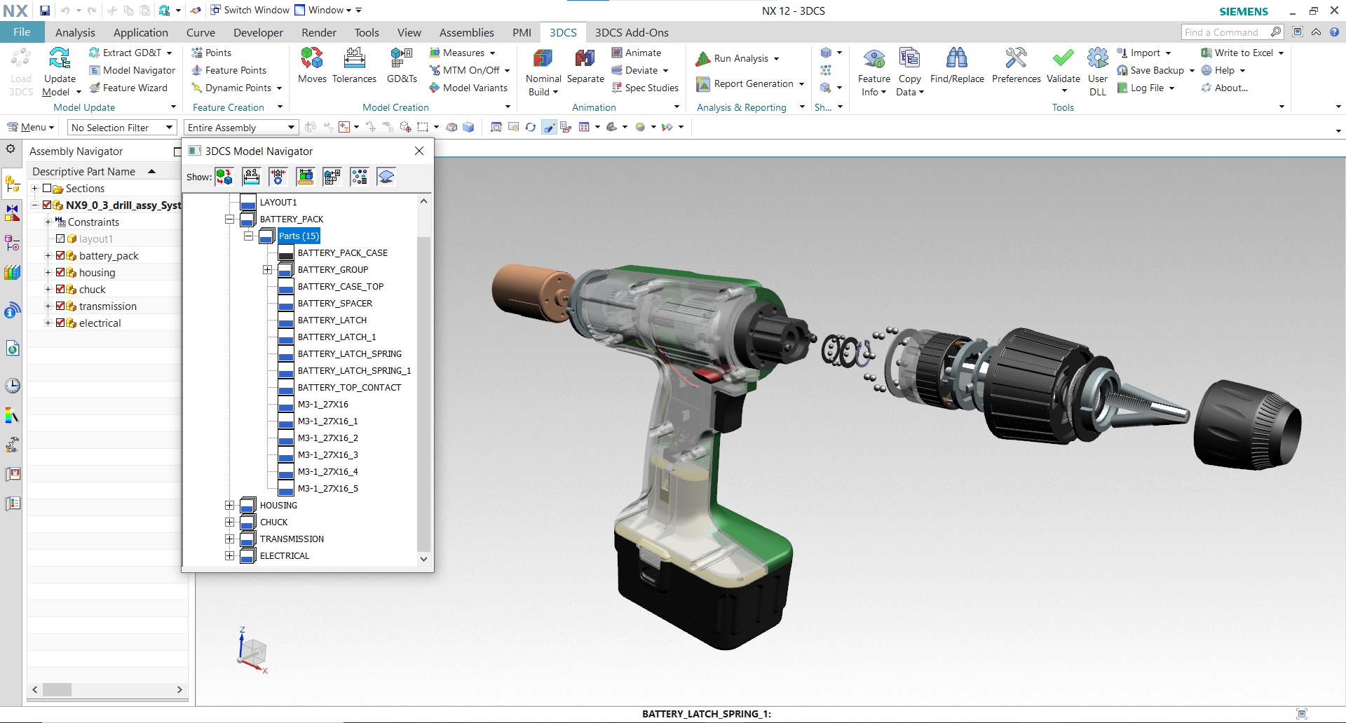 Siemens NX Integrated Tolerance Analysis 3DCS Variation Analyst for NX
